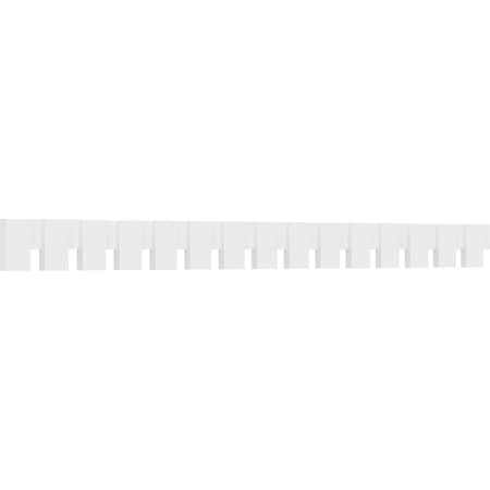 Ekena Millwork Wilson Architectural Grade PVC Dentil Block Trim, 6"H x 1"P x 90"L DENP06WIL02